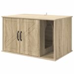 vidaXL Mačka Dom Sonoma 85 x 55 x 50 cm Kompozitné drevo – Obrázok 2