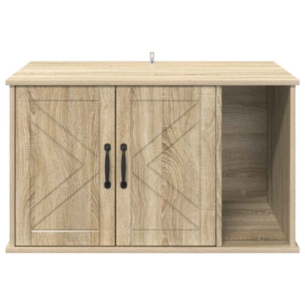 vidaXL Mačka Dom Sonoma 85 x 55 x 50 cm Kompozitné drevo – Obrázok 6