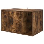 vidaXL Mačka Dom Dymová dub 85 x 55 x 50 cm Kompozitné drevo – Obrázok 2
