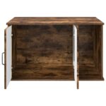 vidaXL Mačka Dom Dymová dub 85 x 55 x 50 cm Kompozitné drevo – Obrázok 5