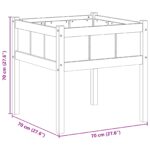 vidaXL Záhradný kvetináč Príroda 70 x 70 x 70 cm – Obrázok 7