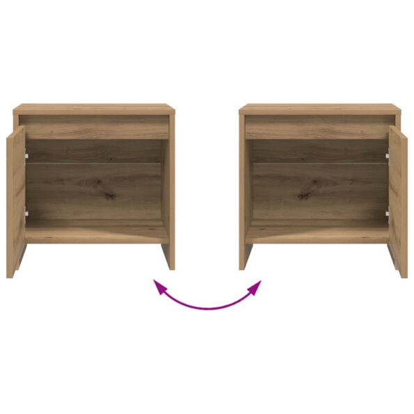 vidaXL Nočný stolík Remeselnícky dub 45 x 34 x 44,5 cm – Obrázok 8