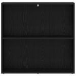 vidaXL Regál na knihy Čierny dub 60 x 30 x 76.5 cm Kompozitné drevo – Obrázok 4