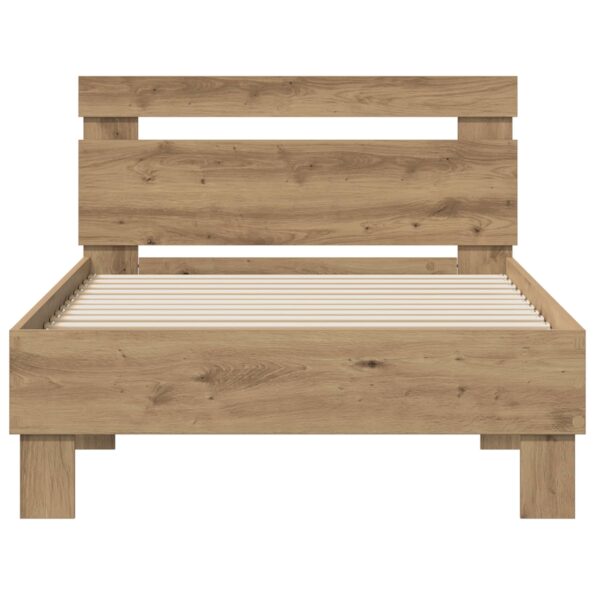 vidaXL Rám postele Remeselný dub 98.5 x 200 cm Kompozitné drevo – Obrázok 4