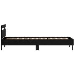 vidaXL Rám postele Čierny dub 98.5 x 200 cm Kompozitné drevo – Obrázok 5