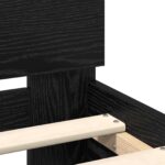 vidaXL Rám postele Čierny dub 98.5 x 200 cm Kompozitné drevo – Obrázok 7