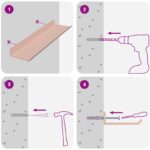 vidaXL Stenná polica s poličkou Nástenný 4 pcs Ružová 30 x 9 x 2,5 cm – Obrázok 10