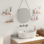 vidaXL Stenná polica s poličkou Nástenný 4 pcs Ružová 30 x 9 x 2,5 cm – Obrázok 4