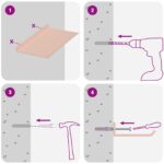 vidaXL Stenná polica s poličkou Nástenný 2 pcs Ružová 30 x 18 x 2,5 cm – Obrázok 10