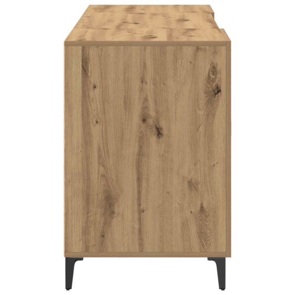 vidaXL Stôl Remeselnícky dub 140 x 50 x 75 cm Kompozitné drevo – Obrázok 7