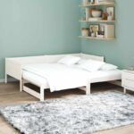 vidaXL Vytiahnuť Dennú Posteľ Biela 180 x 200 cm – Obrázok 5