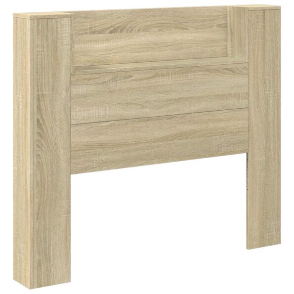 vidaXL Čelo postele so stroboskopom Sonoma 120 x 16,5 x 103,5 cm – Obrázok 2