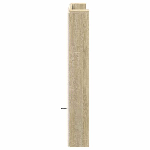 vidaXL Čelo postele so stroboskopom Sonoma 120 x 16,5 x 103,5 cm – Obrázok 6