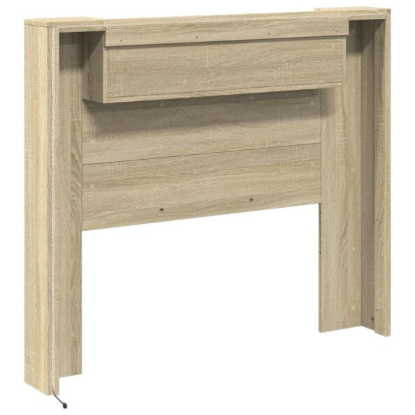 vidaXL Čelo postele so stroboskopom Sonoma 120 x 16,5 x 103,5 cm – Obrázok 7
