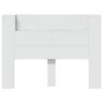 vidaXL Čelo postele so stroboskopom Biely 140 x 16,5 x 103,5 cm – Obrázok 5