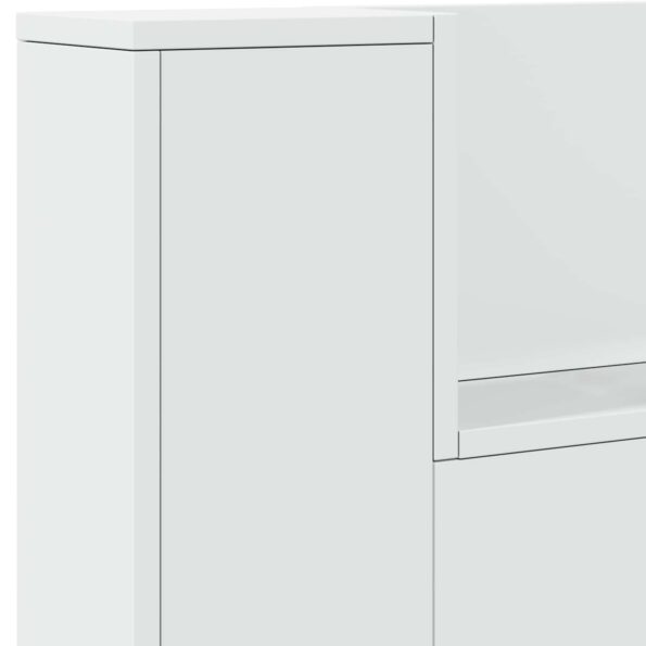 vidaXL Čelo postele so stroboskopom Biely 140 x 16,5 x 103,5 cm – Obrázok 8