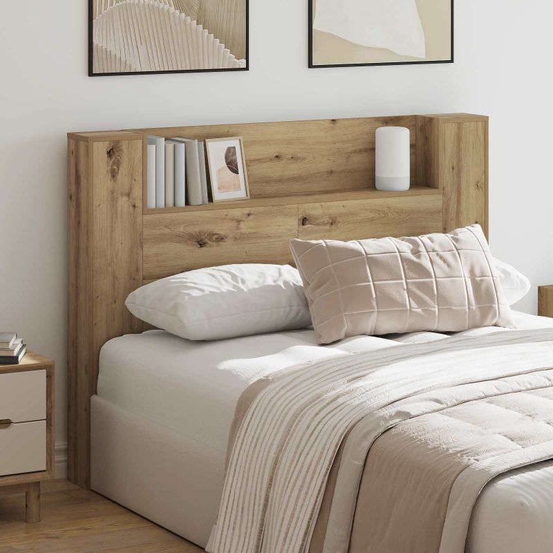 8006540_1.jpg vidaXL Čelo postele so stroboskopom Remeselný Dub Kompozitné drevo – Obrázok 1