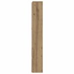 vidaXL Čelo postele so stroboskopom Remeselný Dub Kompozitné drevo – Obrázok 6