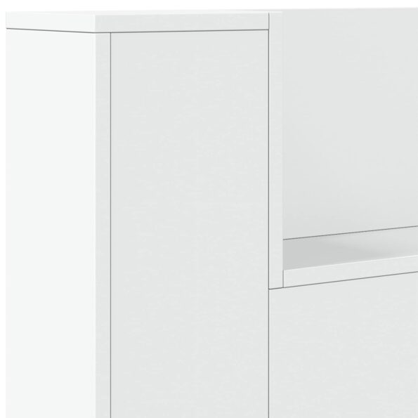 vidaXL Čelo postele so stroboskopom Biely 160 x 16,5 x 103,5 cm – Obrázok 8