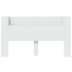 vidaXL Čelo postele so stroboskopom Biela 180 x 16,5 x 103,5 cm – Obrázok 5