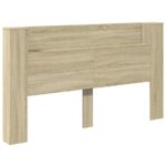 vidaXL Čelo postele so stroboskopom Sonoma 180 x 16,5 x 103,5 cm – Obrázok 2