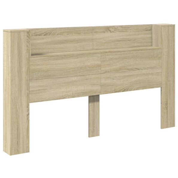 vidaXL Čelo postele so stroboskopom Sonoma 180 x 16,5 x 103,5 cm – Obrázok 2