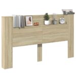 vidaXL Čelo postele so stroboskopom Sonoma 180 x 16,5 x 103,5 cm – Obrázok 3