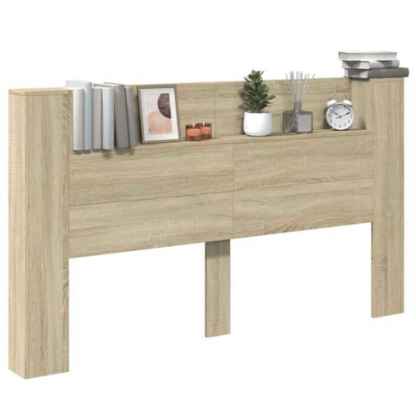 vidaXL Čelo postele so stroboskopom Sonoma 180 x 16,5 x 103,5 cm – Obrázok 3