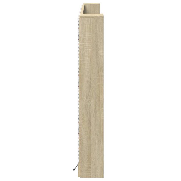 vidaXL Čelo postele so stroboskopom Sonoma 180 x 16,5 x 103,5 cm – Obrázok 6