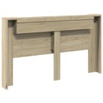 vidaXL Čelo postele so stroboskopom Sonoma 180 x 16,5 x 103,5 cm – Obrázok 7
