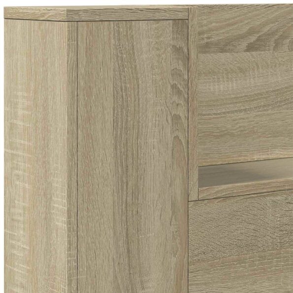 vidaXL Čelo postele so stroboskopom Sonoma 180 x 16,5 x 103,5 cm – Obrázok 8