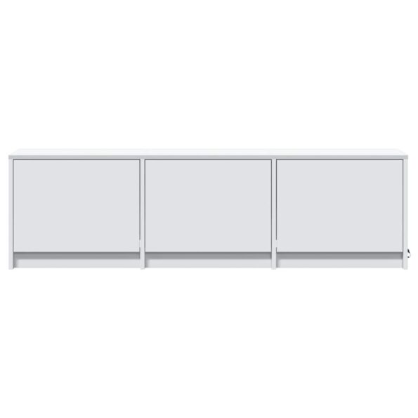 vidaXL TV skrinka s LED Biela 140 x 34 x 40 cm Kompozitné drevo – Obrázok 5