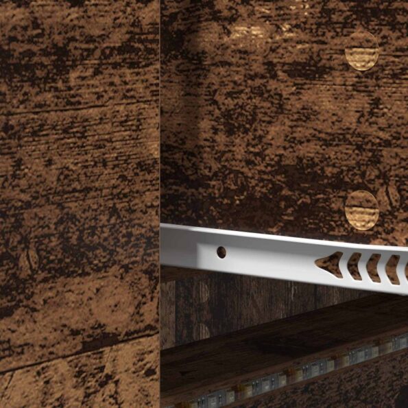 vidaXL TV skrinka s LED Staré drevo 140 x 34 x 40 cm Kompozitné drevo – Obrázok 11