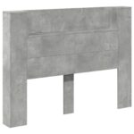 vidaXL Čelo postele so stroboskopom Betónová 140 x 16,5 x 103,5 cm – Obrázok 2