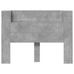 vidaXL Čelo postele so stroboskopom Betónová 140 x 16,5 x 103,5 cm – Obrázok 5