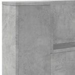 vidaXL Čelo postele so stroboskopom Betónová 140 x 16,5 x 103,5 cm – Obrázok 8