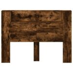 vidaXL Čelo postele so stroboskopom Údený Dub 140 x 16,5 x 103,5 cm – Obrázok 5