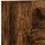 vidaXL Čelo postele so stroboskopom Údený Dub 140 x 16,5 x 103,5 cm – Obrázok 8