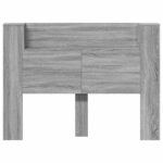 vidaXL Čelo postele so stroboskopom Sivá Sonoma 140 x 16,5 x 103,5 cm – Obrázok 5
