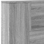 vidaXL Čelo postele so stroboskopom Sivá Sonoma 140 x 16,5 x 103,5 cm – Obrázok 8
