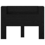 vidaXL Čelo postele so stroboskopom Čierny dub 140 x 16,5 x 103,5 cm – Obrázok 5