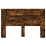 vidaXL Čelo postele so stroboskopom Dymová dub 160 x 16,5 x 103,5 cm – Obrázok 5