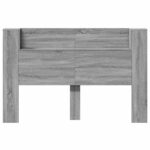 vidaXL Čelo postele so stroboskopom Sivá Sonoma 160 x 16,5 x 103,5 cm – Obrázok 5