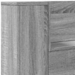 vidaXL Čelo postele so stroboskopom Sivá Sonoma 160 x 16,5 x 103,5 cm – Obrázok 8