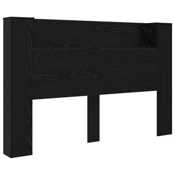 vidaXL Čelo postele so stroboskopom Čierny dub 160 x 16,5 x 103,5 cm – Obrázok 2