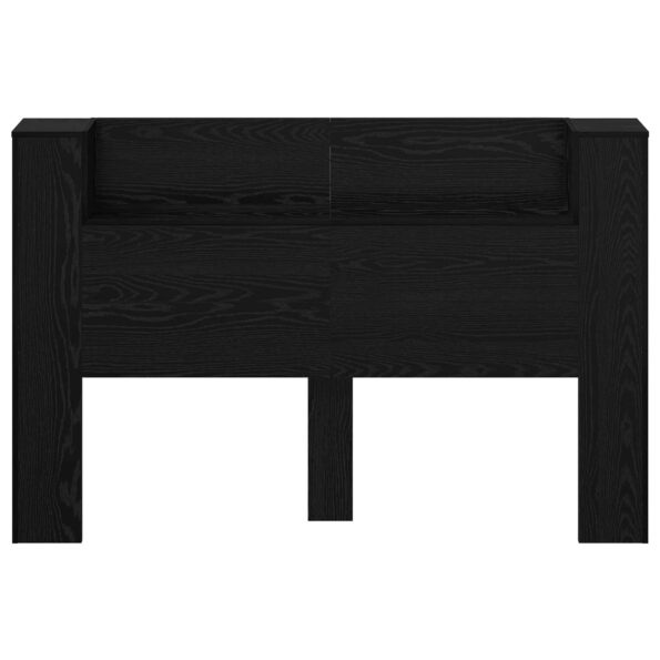 vidaXL Čelo postele so stroboskopom Čierny dub 160 x 16,5 x 103,5 cm – Obrázok 5