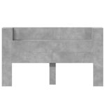 vidaXL Čelo postele so stroboskopom Betónová 180 x 16,5 x 103,5 cm – Obrázok 5