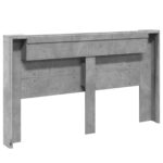 vidaXL Čelo postele so stroboskopom Betónová 180 x 16,5 x 103,5 cm – Obrázok 7