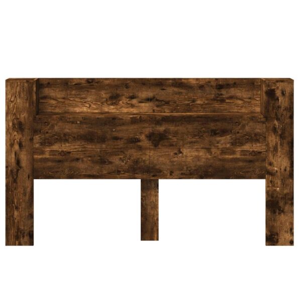 vidaXL Čelo postele so stroboskopom Údený Dub 180 x 16,5 x 103,5 cm – Obrázok 5