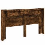 vidaXL Čelo postele so stroboskopom Údený Dub 180 x 16,5 x 103,5 cm – Obrázok 7